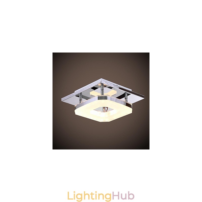 Acrylic Flush Mount 1 light Modern Acrylic Electroplating Stainless Steel