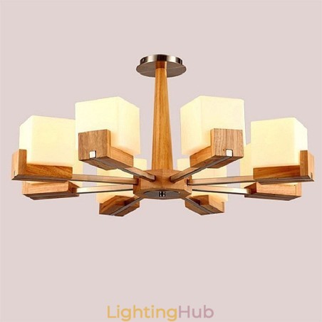 Nordic Wood Pendant Light Glass Lampshade Chandelier Nordic Wood Pendant Light Glass Lampshade Chandelier
