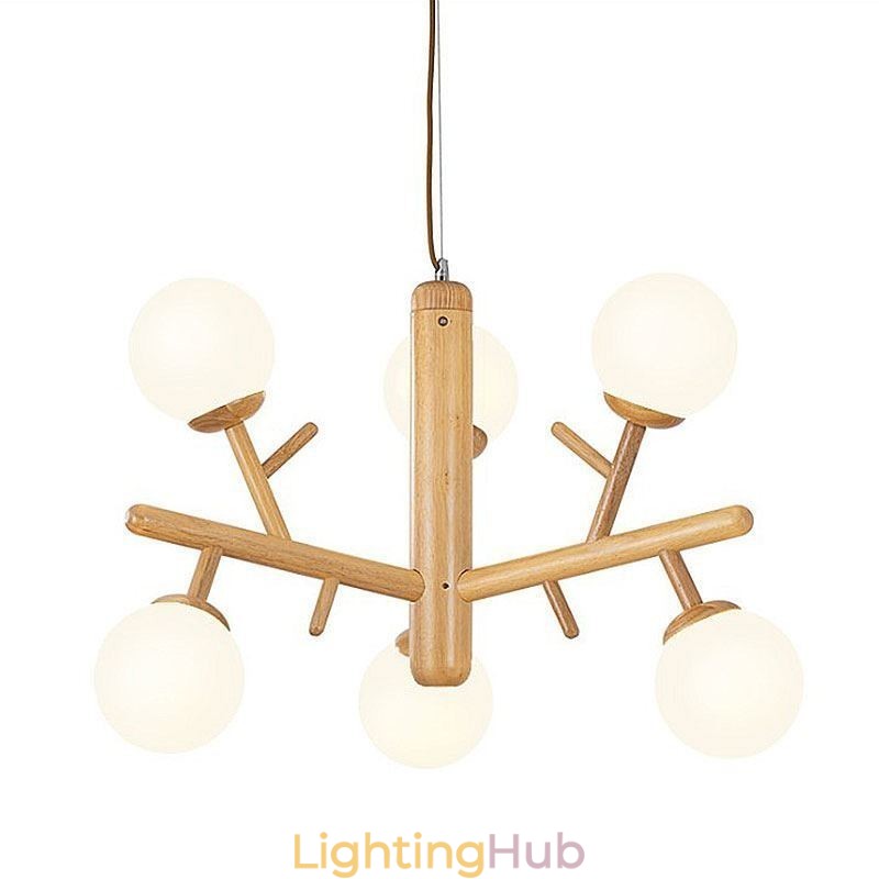 Nordic Creative Wooden Pendant Light