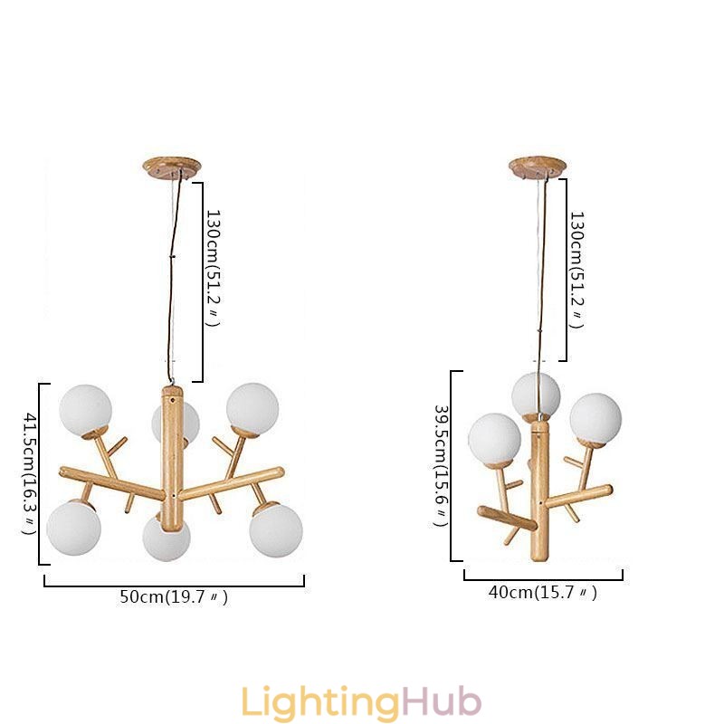 Nordic Creative Wooden Pendant Light