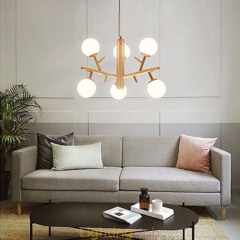 Nordic Creative Wooden Pendant Light