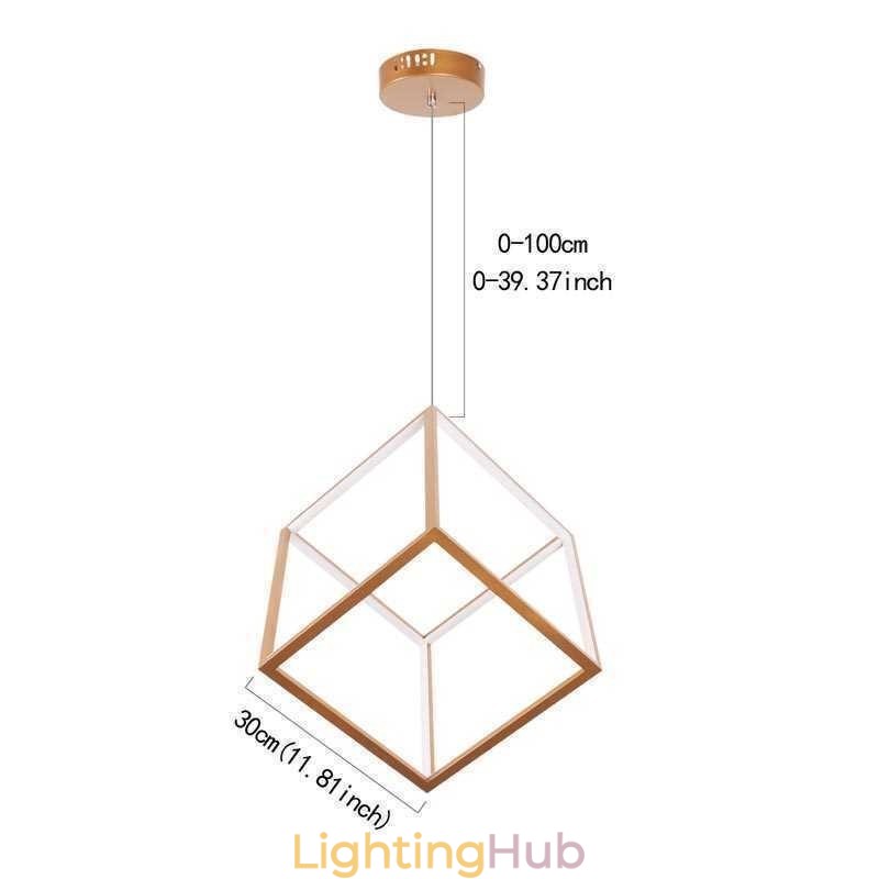 Postmodern Pendant Light Geometric Gold Hanging Light