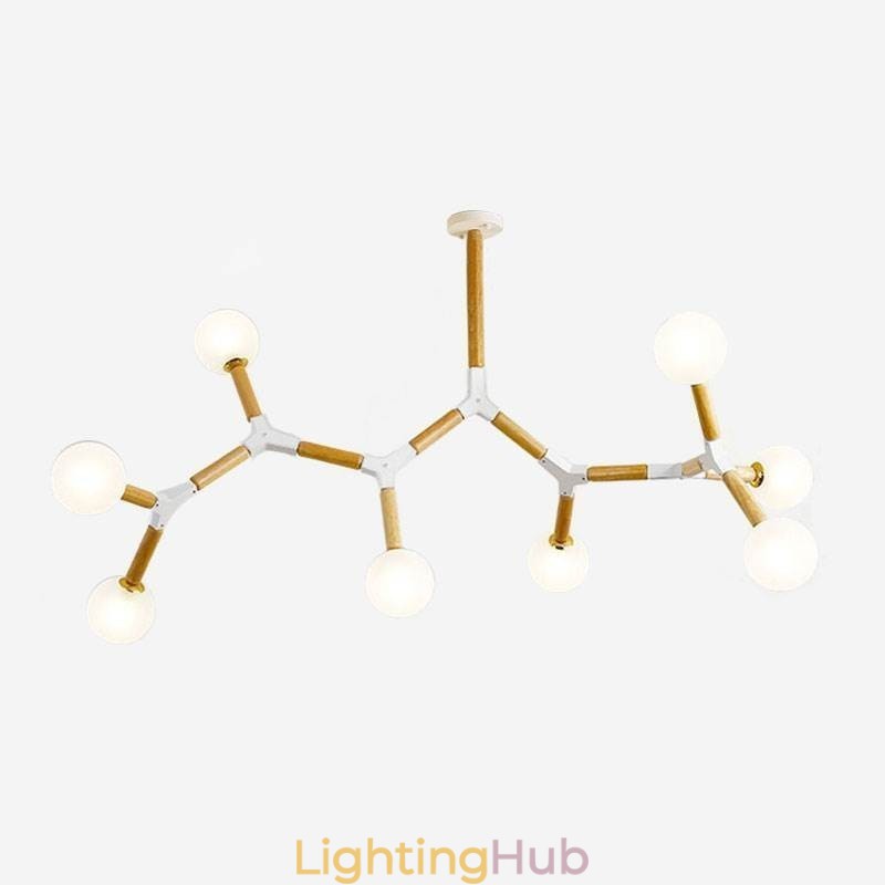 Nordic Magic Bean Pendant Light Creative Wooden Lighting