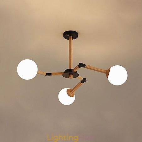 Nordic Magic Bean Pendant Light Creative Wooden Light Fitting Nordic Magic Bean Pendant Light Creative Wooden Light Fitting