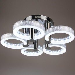 Acrylic Chandelier with 5 lights (Chrome Finish)