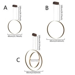 Nordic Pendant Light Acrylic Ring Shape Pendant Light