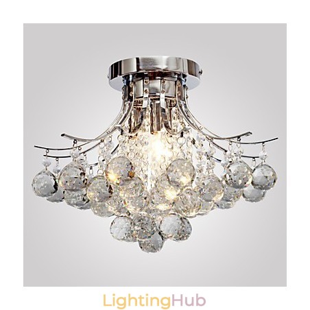 Chandelier Modern Crystal 3 Lights
