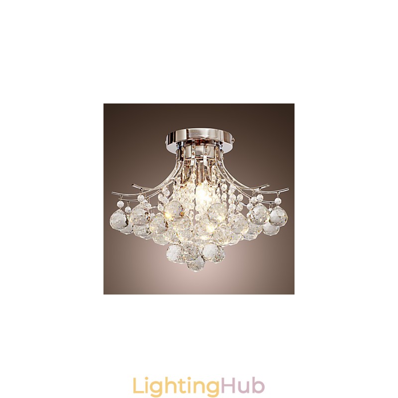 Chandelier Modern Crystal 3 Lights
