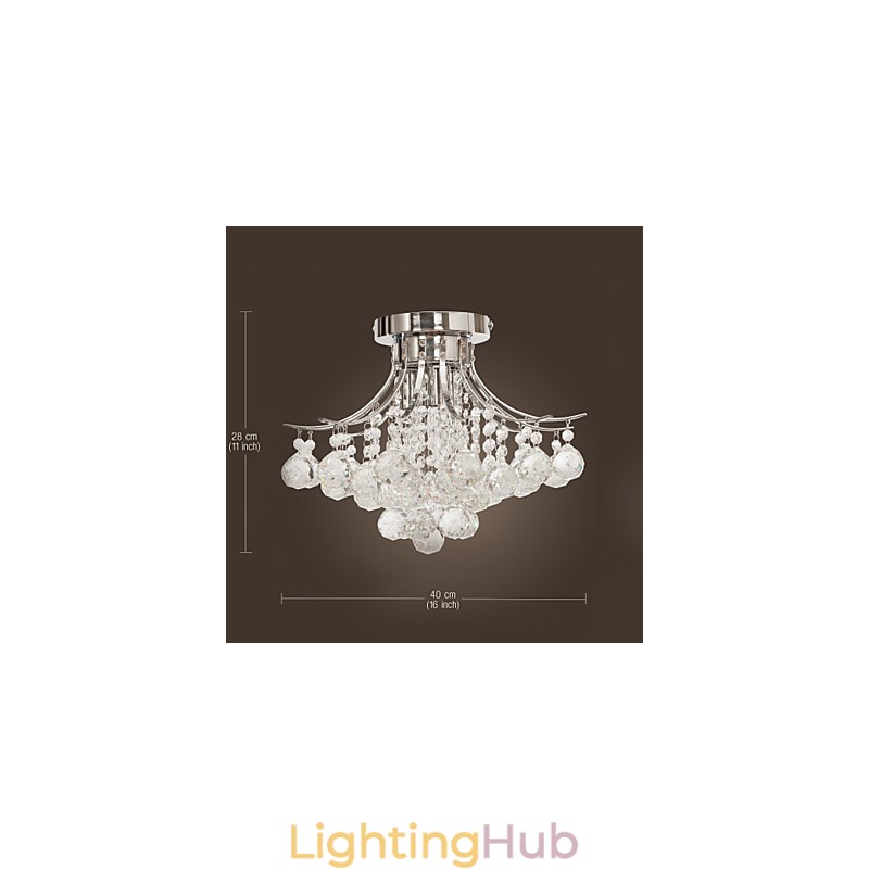 Chandelier Modern Crystal 3 Lights