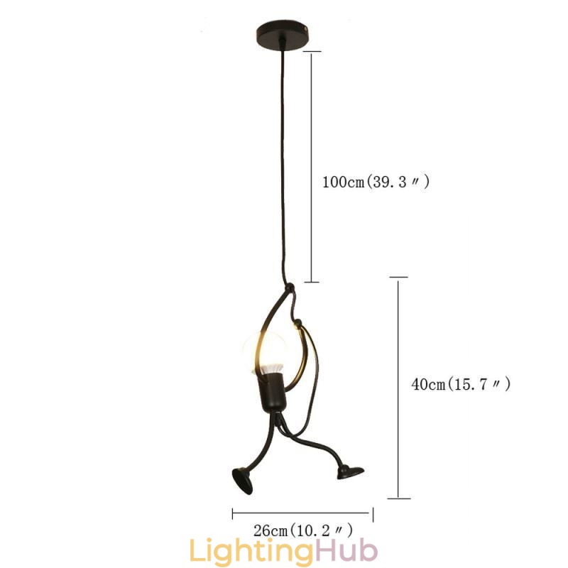 Modern Simple Pendant Light Little Man Shape Lamp Creative Light