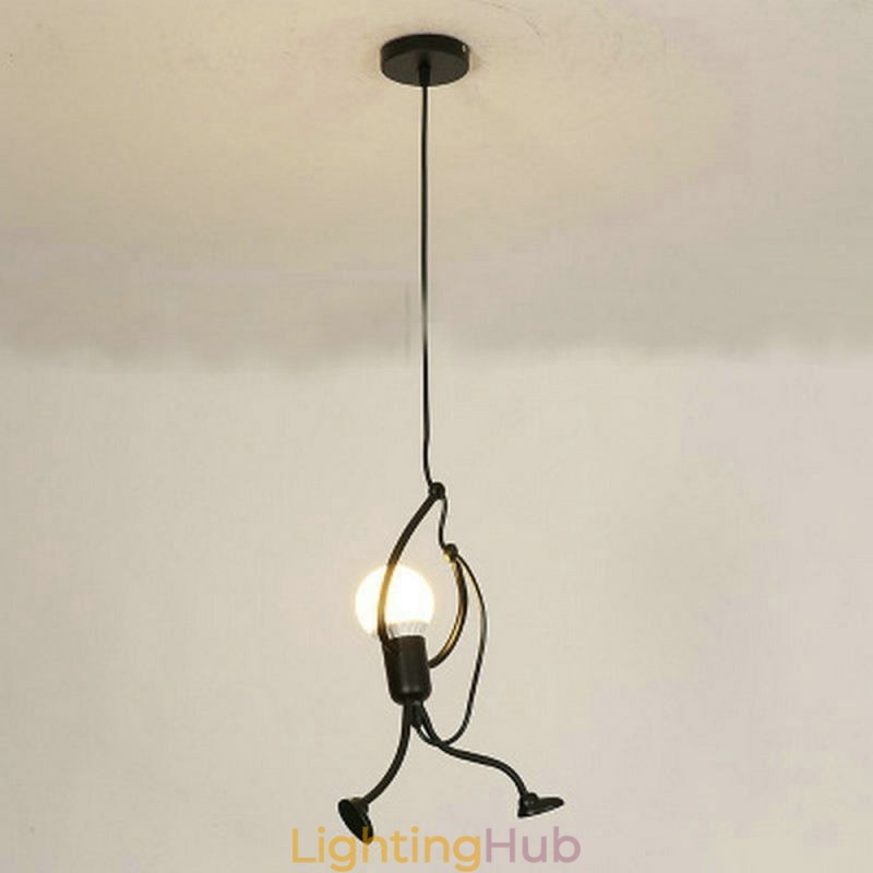 Modern Simple Pendant Light Little Man Shape Lamp Creative Light