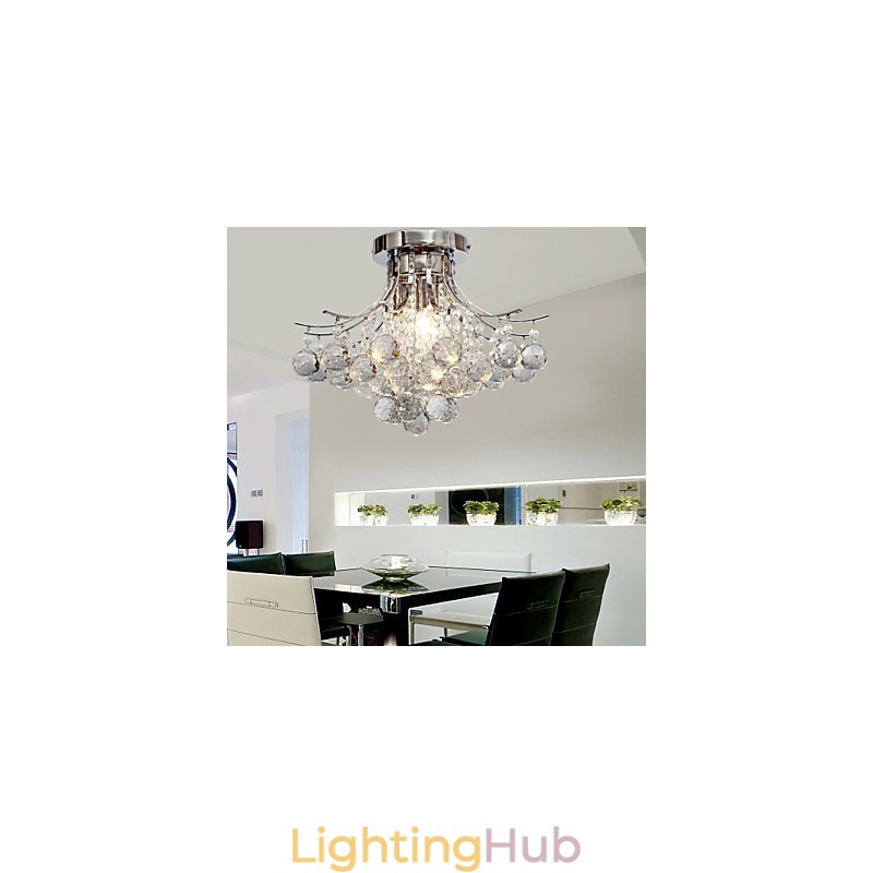 Chandelier Modern Crystal 3 Lights