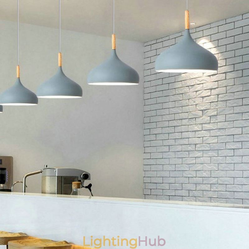 Modern Pendant Light Aluminum Macaron Lamp Home Adjustable Light