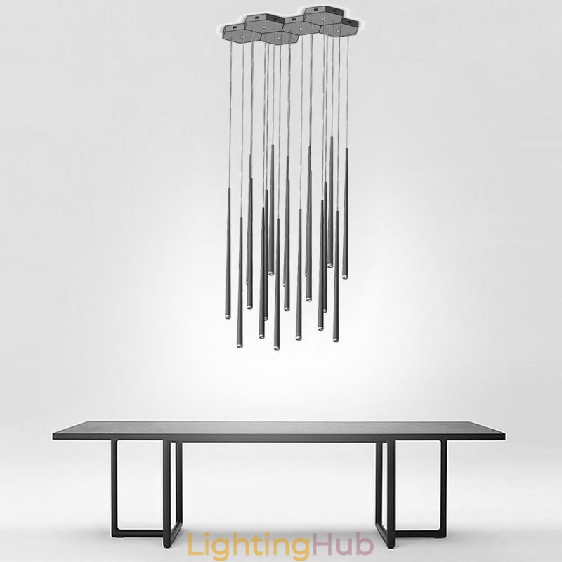 Modern Simple Pendant Light Cylinder Shape Lighting Meteor Rain Lamp Light