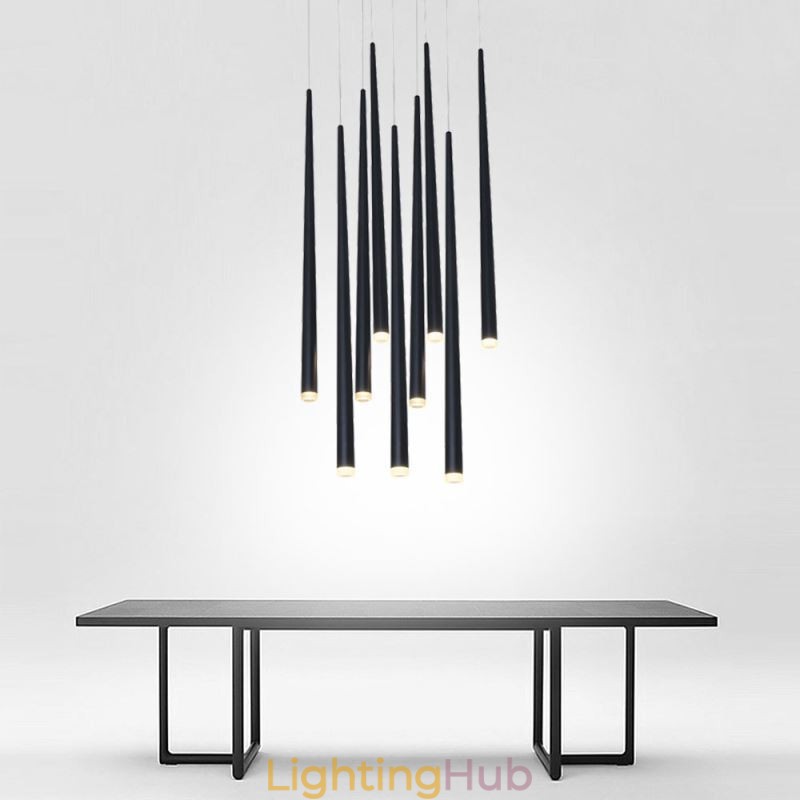 Contemporary Pendant Light Cylinder Shape Lamp Meteor Rain Lighting