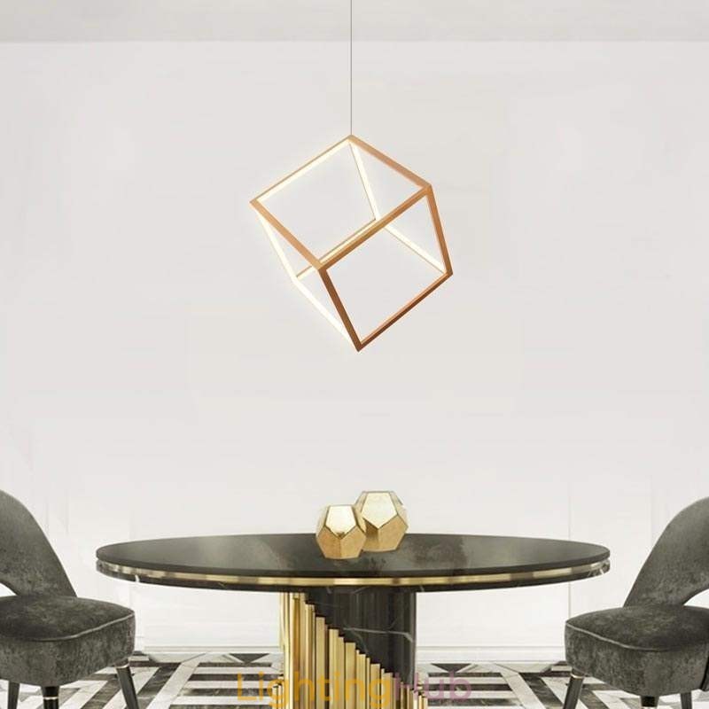 Postmodern Pendant Light Geometric Gold Hanging Light