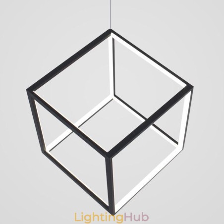 Black Pendant Light Geometric Cube Lighting LBY18069 Black Pendant Light Geometric Cube Lighting LBY18069