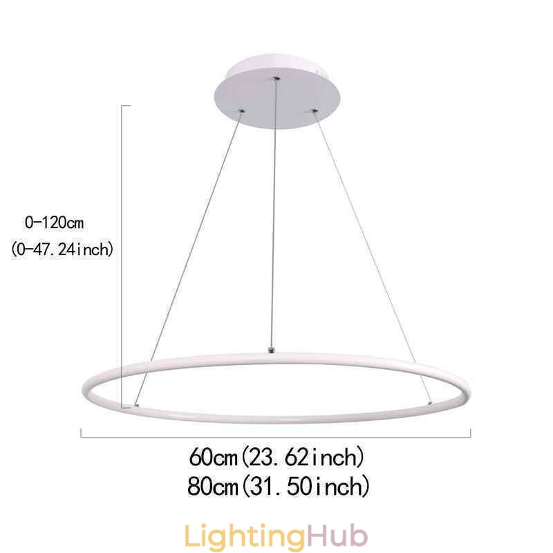 Modern Pendant Light Circle Lamp 60cm 80cm