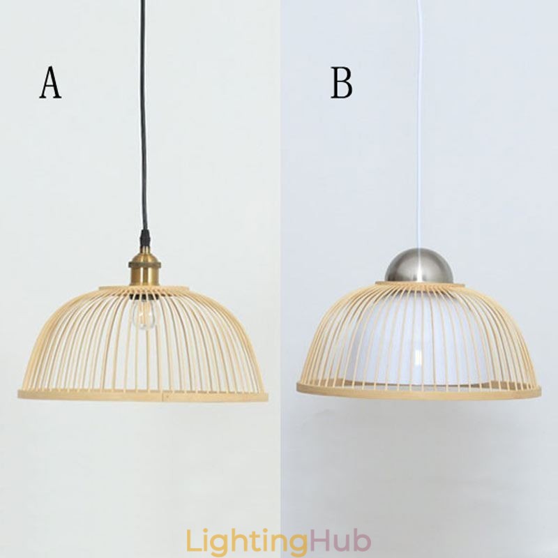 Modern Simple Downward Pendant Light Special Bamboo Pendant Light Bedside Lighting