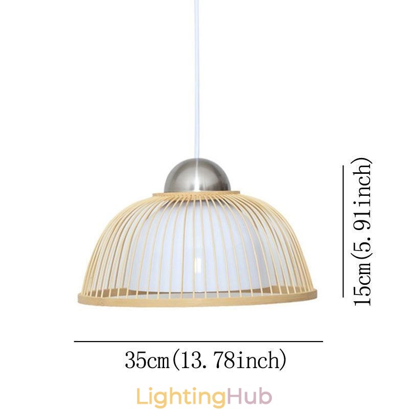 Modern Simple Downward Pendant Light Special Bamboo Pendant Light Bedside Lighting