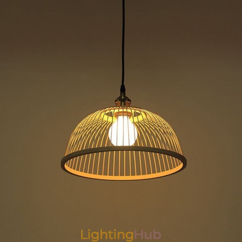 Modern Simple Downward Pendant Light Special Bamboo Pendant Light Bedside Lighting