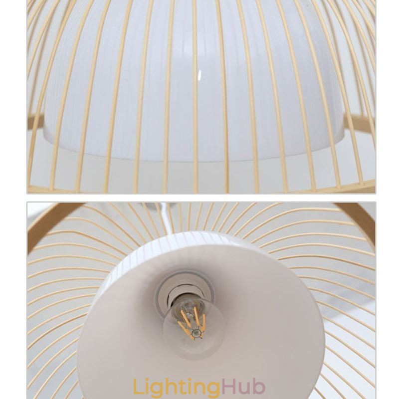 Modern Simple Downward Pendant Light Special Bamboo Pendant Light Bedside Lighting