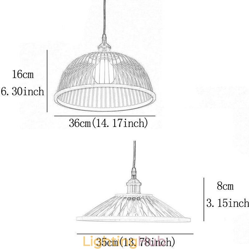 Dome Bamboo Pendant Light Hand Woven Pendant Light