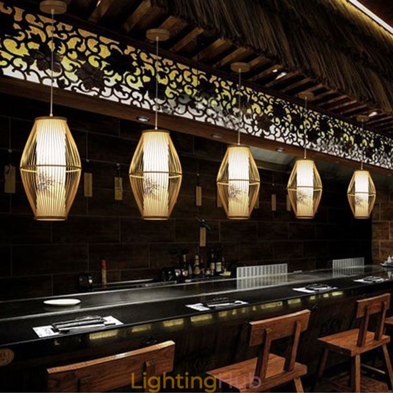 Classical Handmade Bamboo Pendant Light
