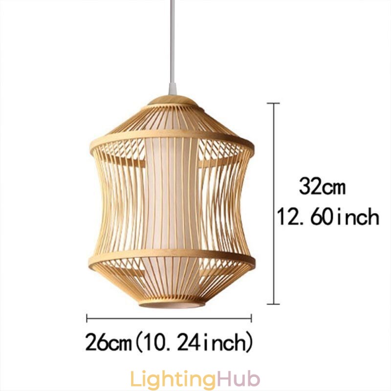 Visual Comfort Bamboo Cage Pendant Light
