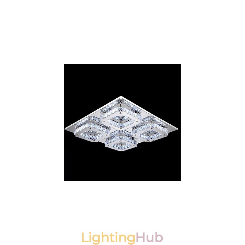 Modern Contemporary Electroplated Metal Flush Mount
