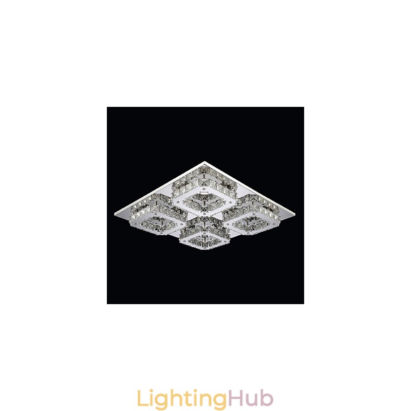 Modern Contemporary Electroplated Metal Flush Mount