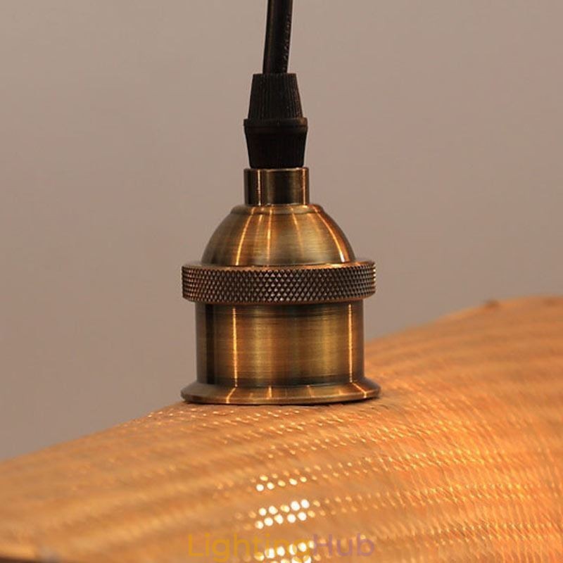 Creative Leaf Pendant Light Contemporary Bamboo Pendant Light Tearoom Lighting