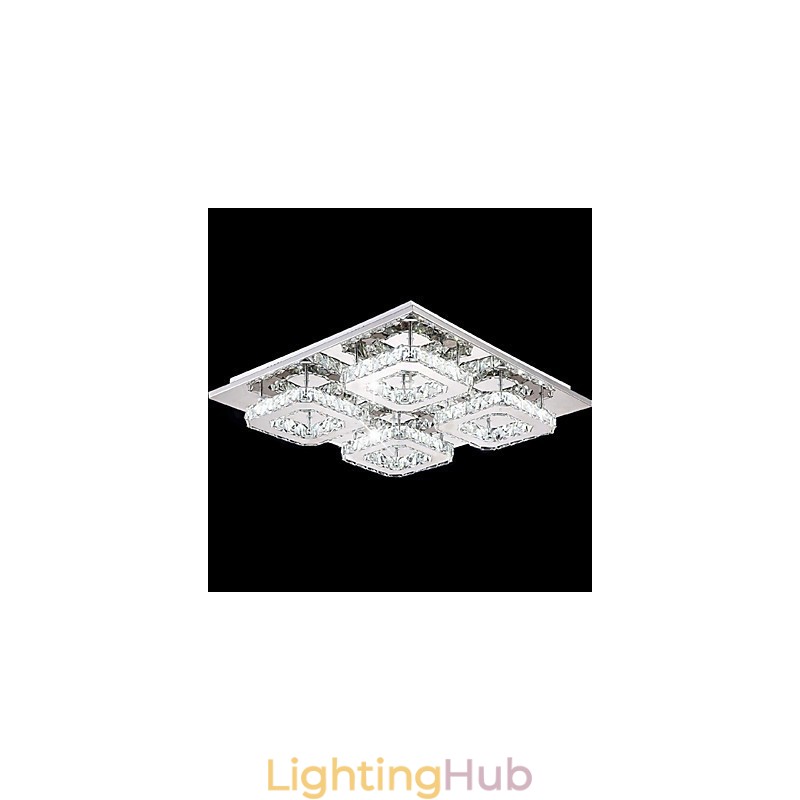 Modern Contemporary Electroplated Metal Flush Mount