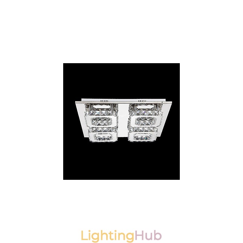 Modern Contemporary Electroplated Metal Flush Mount
