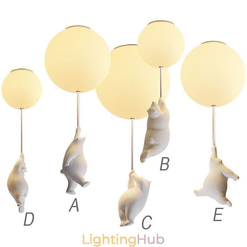 Nordic Ballon Ceiling Light Acrylic Pendant Light Kids Children
