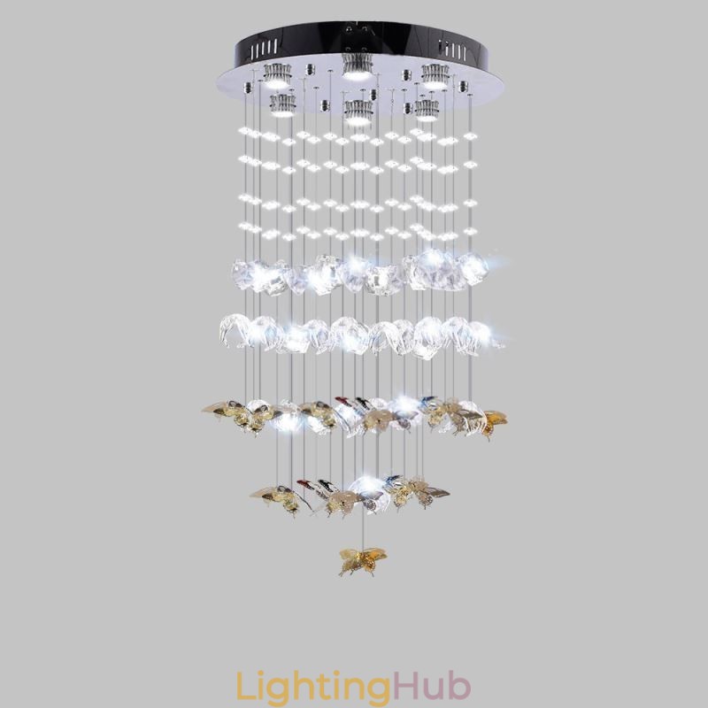 Nordic Pendant Light Creative Butterfly Glass Pendant Light