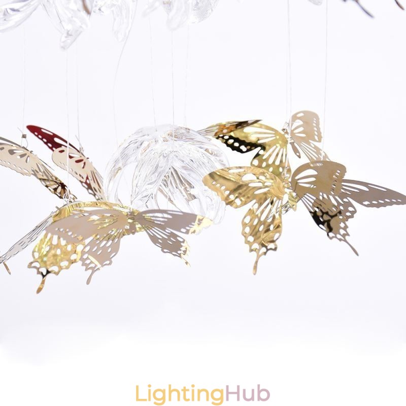 Nordic Pendant Light Creative Butterfly Glass Pendant Light