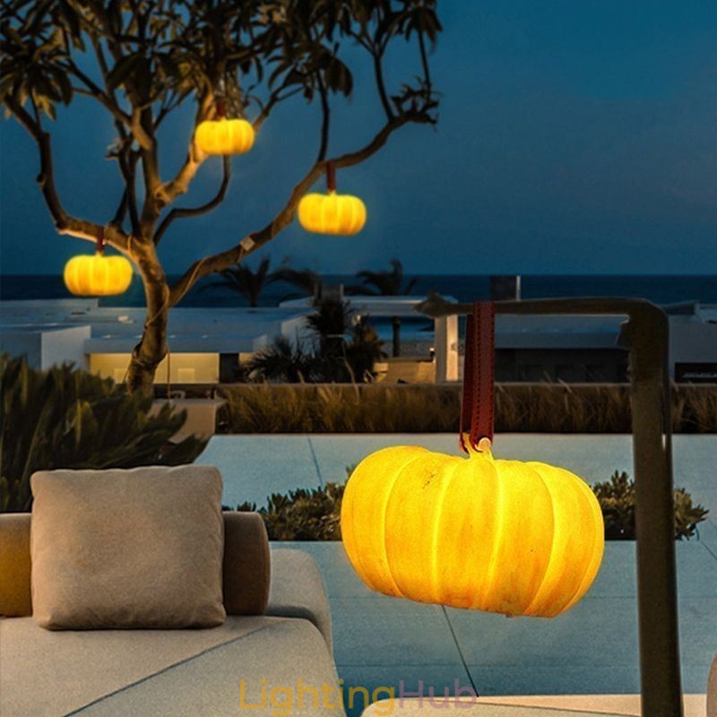 Portable Pumpkin Lantern Japanese Retro Outdoor Portable Lamp