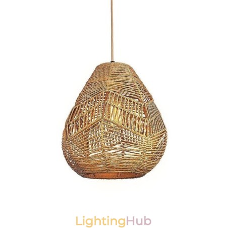 Nordic Retro Ceiling Light Natural Paper Rope Handwoven Lampshade Nordic Retro Ceiling Light Natural Paper Rope Handwoven Lampshade