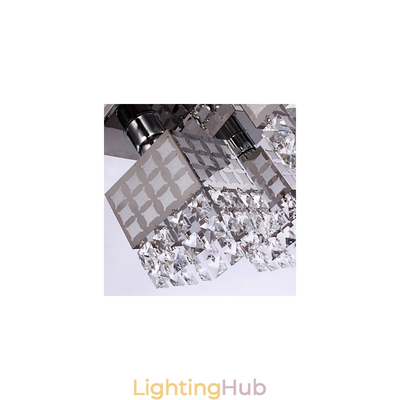 Chandelier Modern Crystal Stainless Living 4 Lights