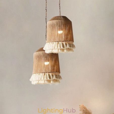Rustic Pendant Light Bohemian Style Hemp Rope Tassel Ceiling Light Rustic Pendant Light Bohemian Style Hemp Rope Tassel Ceiling Light