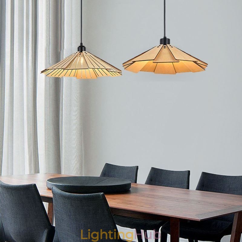 Pendant Light Creative Retro Wooden Ceiling Light