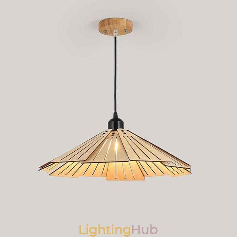 Pendant Light Creative Retro Wooden Ceiling Light