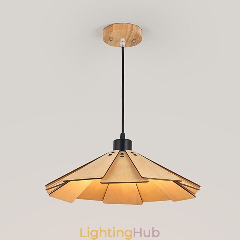 Pendant Light Creative Retro Wooden Ceiling Light