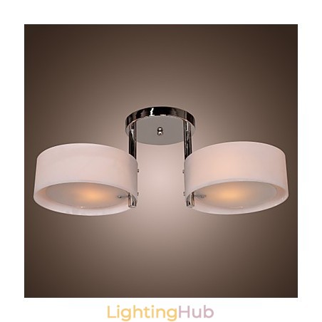Modern Contemporary Chrome Metal Chandelier Flush Mount Modern Contemporary Chrome Metal Chandelier Flush Mount