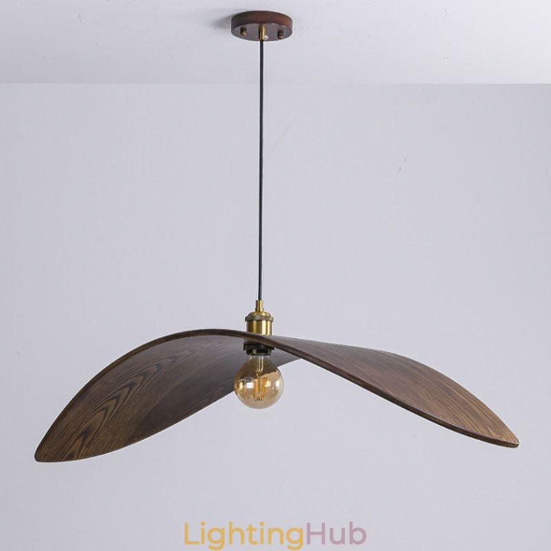 Solid Wood Pendant Light Creative Retro Ceiling Light