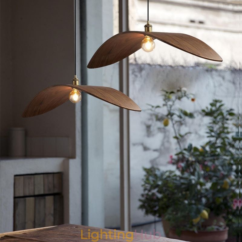 Solid Wood Pendant Light Creative Retro Ceiling Light