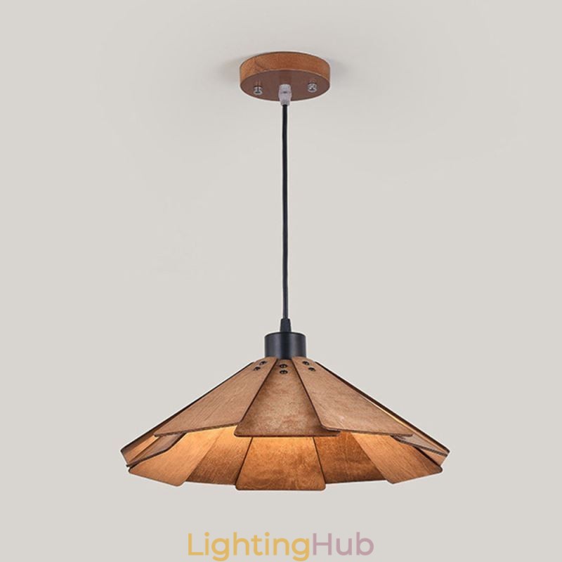 Retro Pendant Light Creative Wooden Ceiling Light