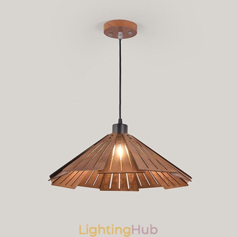 Retro Pendant Light Creative Wooden Ceiling Light