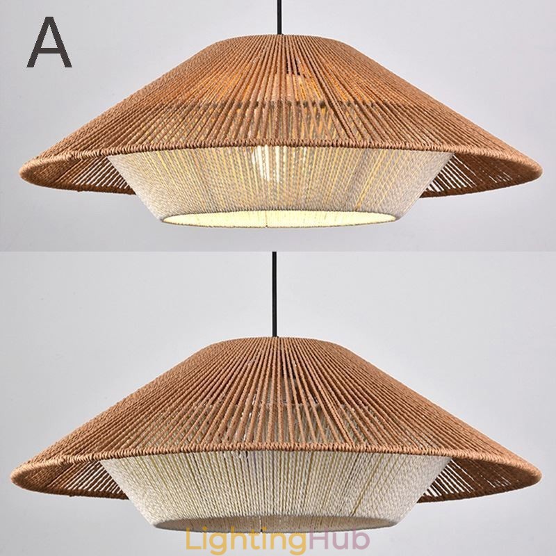 Hemp Rope Pendant Light Hand Woven Ceiling Light